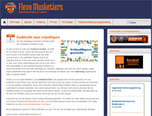 Tablet Screenshot of flevomusketiers.nl